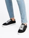 Tommy Hilfiger Women's Lace-Up Canvas Trainers - Black