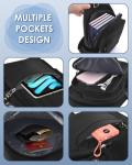 Waterproof Unisex Crossbody Bag with USB Port