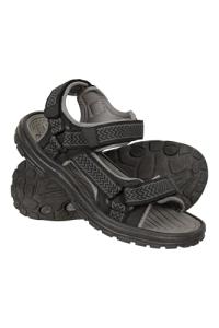 Men's Grey Sandals with Cushioned Footbed