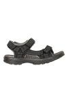 Men's Grey Sandals with Cushioned Footbed