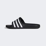 adidas Adilette Aqua Slides - Core Black/White