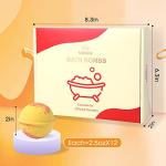 Essential Oils Bath Bombs Gift Set - 12 Pack