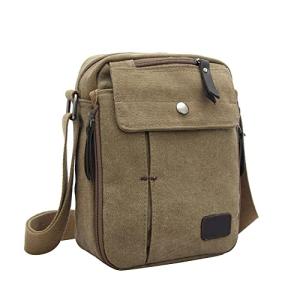 Men's Retro Canvas Crossbody Bag with Pockets