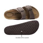 Men's Adjustable Arch Support Sandals - Brown Size 10.5