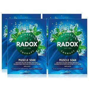 Radox Thyme Scented Muscle Soak Bath Salts 4 Pack