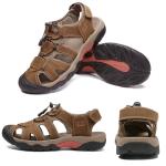 Men's Closed-Toe Outdoor Sport Sandals - Brown