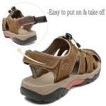 Men's Closed-Toe Outdoor Sport Sandals - Brown