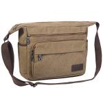 JAKAGO Canvas Messenger Bag for Travel and Everyday Use