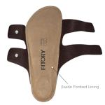 Men's Adjustable Arch Support Sandals - Brown Size 10.5