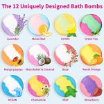 12pcs Vegan Fizzy Bath Bombs Gift Set