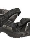 Men's Grey Sandals with Cushioned Footbed
