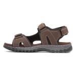 Edwin Men's Brown Easy Fasten Sandal, Size 8