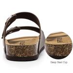 Men's Adjustable Arch Support Sandals - Brown Size 10.5