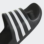 adidas Adilette Aqua Slides - Core Black/White