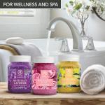 Natural Bath Salts Set - Lavender, Rose, Eucalyptus