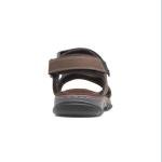 Edwin Men's Brown Easy Fasten Sandal, Size 8