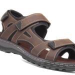 Edwin Men's Brown Easy Fasten Sandal, Size 8