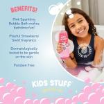 Kids Pink Sparkling Bubble Bath with Strawberry Scent