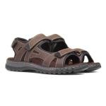 Edwin Men's Brown Easy Fasten Sandal, Size 8