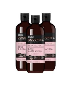 Baylis & Harding Rose & Geranium Bath Soak Trio