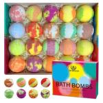 Kids' Bath Bombs Gift Set - 20 Colorful Fizzies
