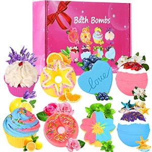 Lanwexy Large Organic Bath Bombs Set for Women