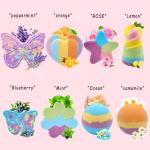 8 Large Organic Bath Bombs Gift Set