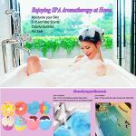 Lanwexy Large Organic Bath Bombs Set for Women