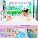 8 Large Organic Bath Bombs Gift Set