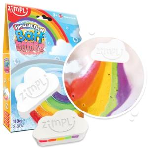 Zimpli Kids Rainbow Bath Bombs for Kids