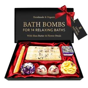Luxury Organic Bath Bombs Gift Set for Her