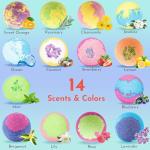 14pcs Natural Bath Bomb Set with Essential Oils