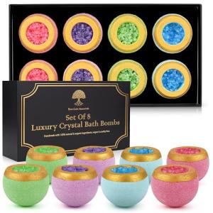 Set of 8 Natural Vegan Bath Bombs