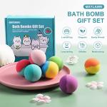 Maylawn Vegan Bath Bombs Gift Set, 9 Pieces