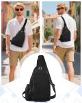 Waterproof Unisex Crossbody Bag with USB Port