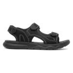 Hobos Hogan Men's Black Easy-Fasten Sandals, Size 9