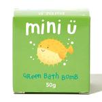 Mini U Green Bath Bomb with Sponge Toy