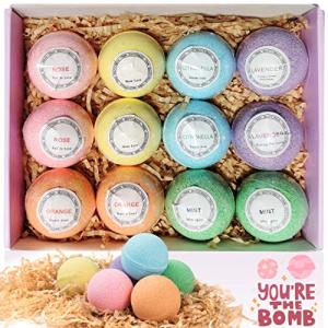 Vegan Spa Bath Bomb Gift Set – 12 Fizzy Balls