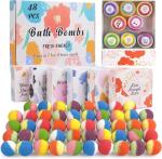 48 Organic Bath Bombs Gift Set for All Ages