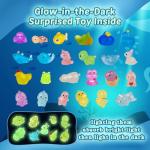 24 Glow-in-the-Dark Kids Bath Bombs with Toys