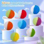 24 Glow-in-the-Dark Kids Bath Bombs with Toys