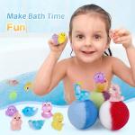 24 Glow-in-the-Dark Kids Bath Bombs with Toys