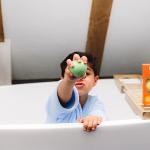 Mini U Green Bath Bomb with Sponge Toy