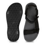 Men's Black Adjustable Trekking Sandals - Size 7
