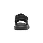 Hobos Hogan Men's Black Easy-Fasten Sandals, Size 9