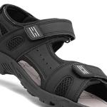 Red Fish Edward Men's Black Easy Fasten Sandals