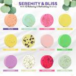 Serenity Circle Shower Steamers - 12 Aromatherapy Set