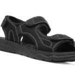 Hobos Hogan Men's Black Easy-Fasten Sandals, Size 9