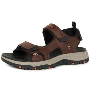 Skechers Men's Brown PREWITT RIGDON Sandals, Size 7