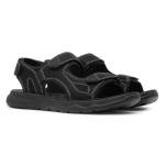 Hobos Hogan Men's Black Easy-Fasten Sandals, Size 9